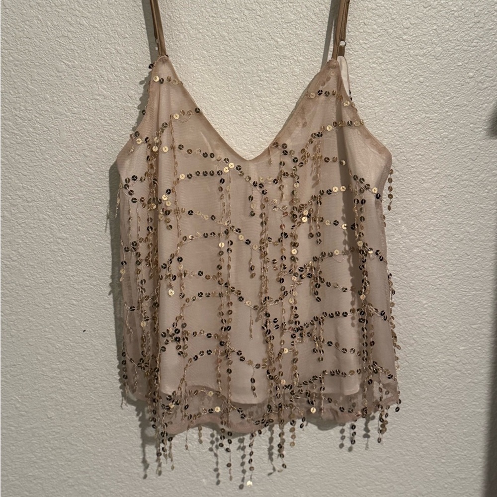 V neck sequin cami